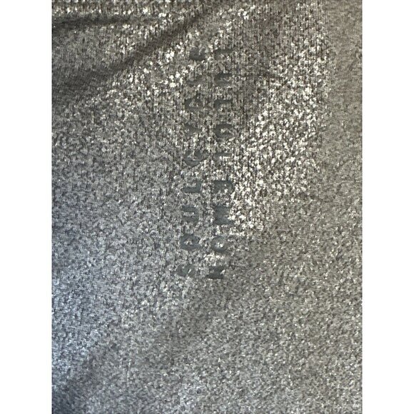 Lululemon X SoulCycle Womens 6?To The Beat Tee Luminosity Foil Print Grey Silver - Picture 4 of 7